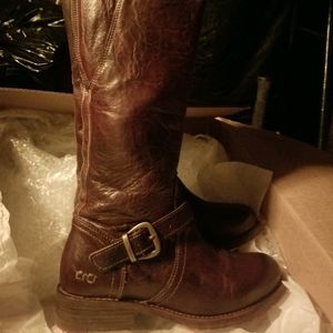 Bed:Stu Glaye Leather Boots sz 7.5 G181